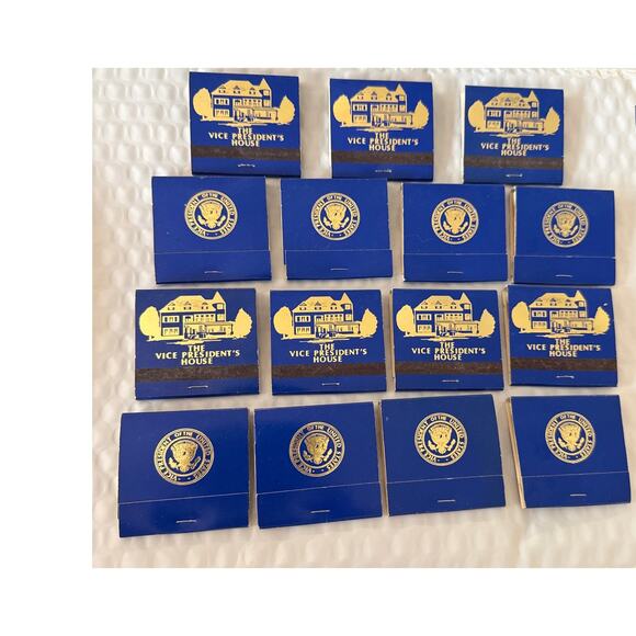 Vice President of the United States Matchbook Lot Unstruck VP Seal USA Ephemera - Picture 9 of 10